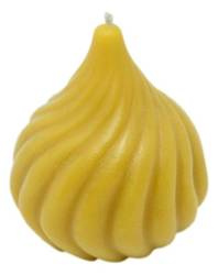 Świeca z wosku pszczelego zakręcona cebula