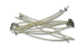 Knot specjalny drewniany okrągły zwijany 6 cm + blaszki gratis