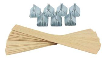 Knot drewniany do świec stopki gratis 5 szt 15 cm